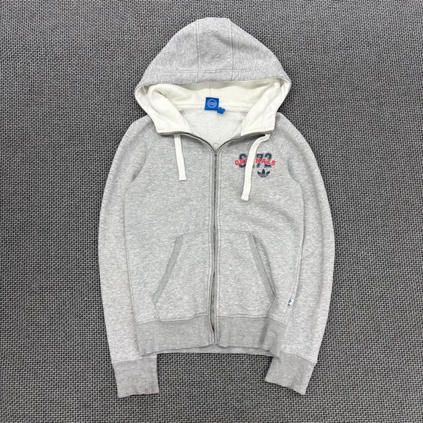 [BUNJANG] Adidas Grey Full-Zip Hoodie / 아디다스 그레이 후드집업