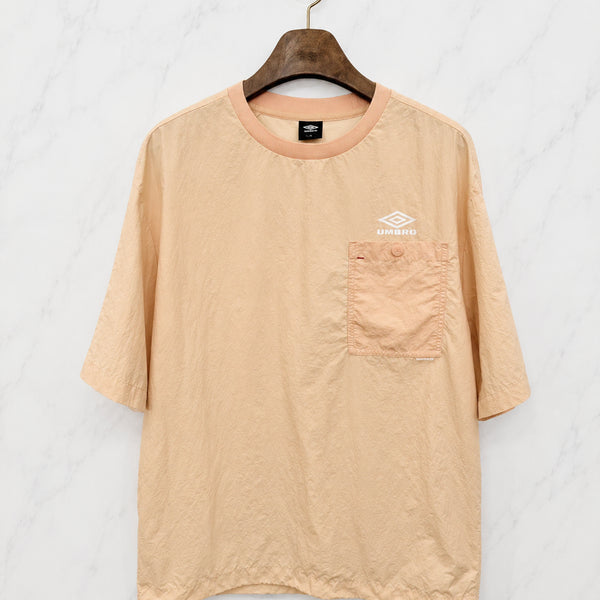 [BUNJANG] Umbro 90s Oversized Half Sleeve Windbreaker T-Shirt / 90,S,넉넉사이즈 )) UMBRO 엄브로 바람막이 반팔티셔츠!~