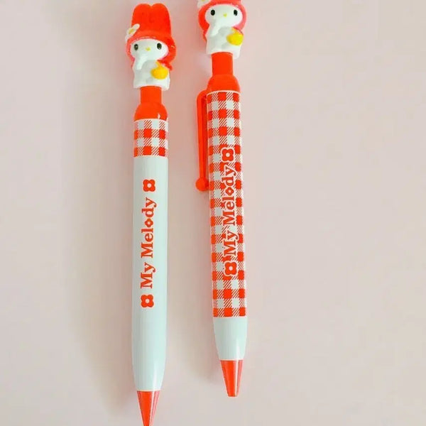 [BUNJANG] Sanrio Retro My Melody Mechanical Pencil & Ballpoint Pen Set (2 Types) / 산리오 레트로 고전 체크 마이멜로디 마멜 샤프 볼펜 2종 세트