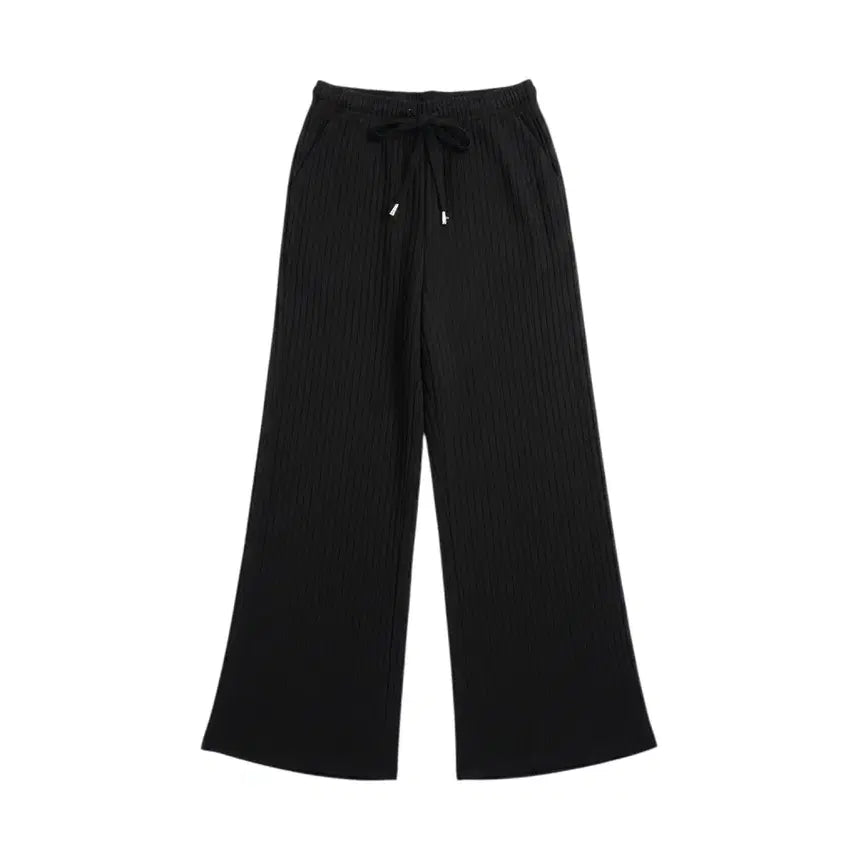 [BUNJANG] Women's Pleated Banding Wide Pants / 여성F/ 플리츠 밴딩 와이드팬츠BK 5-111
