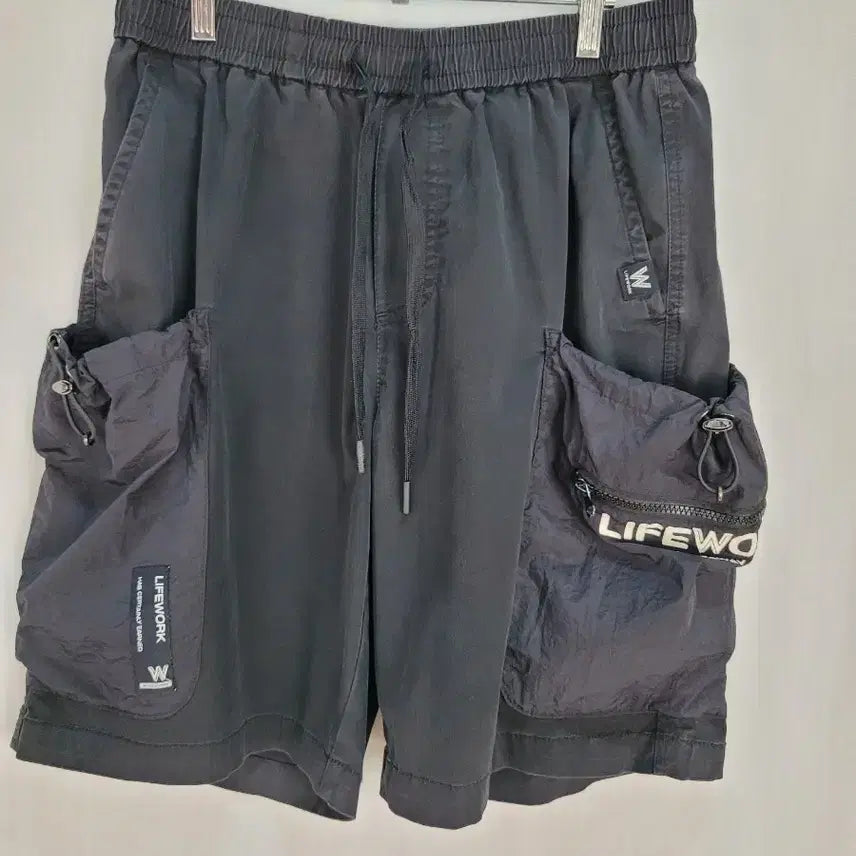 [BUNJANG] Life Work Cargo Shorts Black / 라이프워크 카고 반바지 블랙