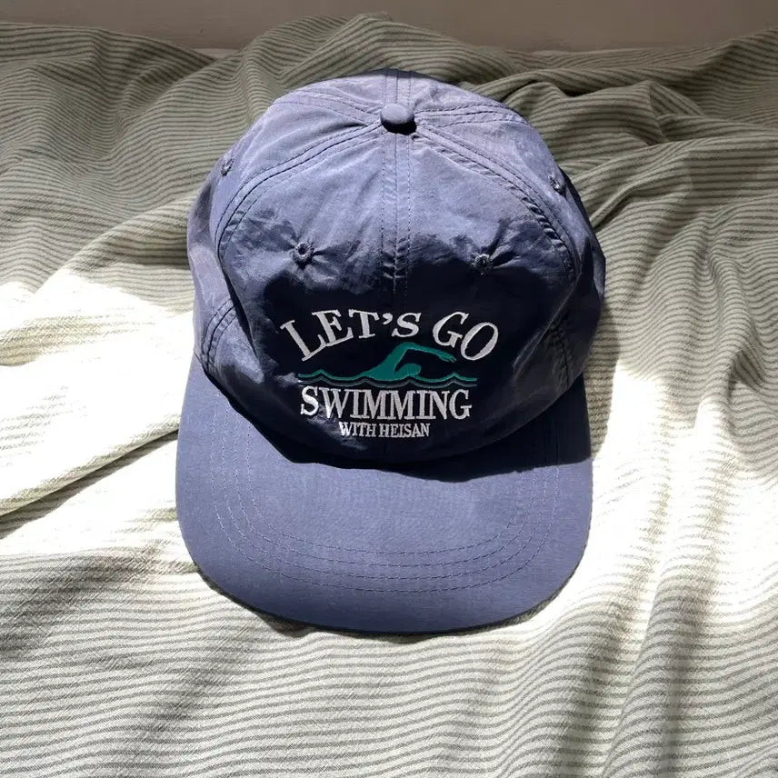[BUNJANG] Heisan Lettering Cotton Baseball Cap / 하이산 모자