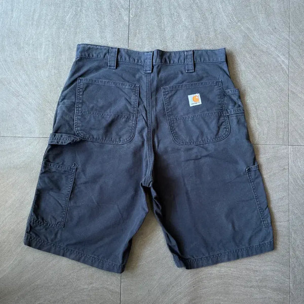 [BUNJANG] Carhartt Navy Work Shorts / 칼하트 네이비 반바지