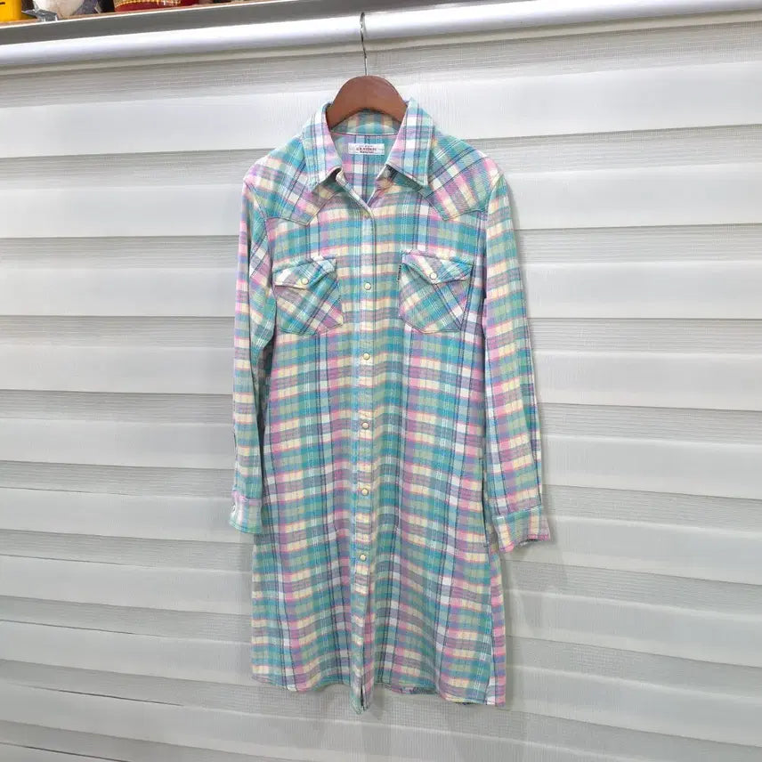 [BUNJANG] Hollywood Lunch Market Long Shirt Dress - Women's 1 / 헐리우드 런치마켓 셔츠 원피스, 롱셔츠- 우먼1