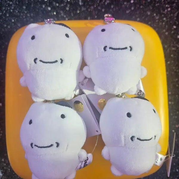 [BUNJANG] Eyeballs Cat Keychain (Forced Smile) / (눈멍이)눈멍냥이 키링 (억지미소)