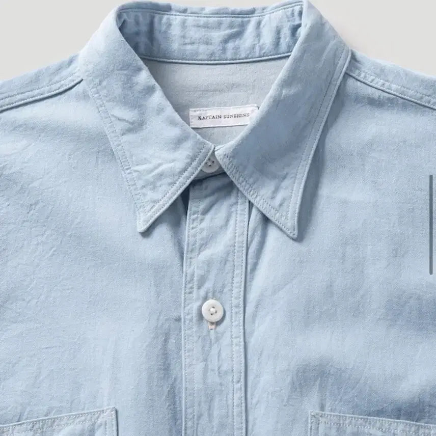[BUNJANG] Kaptain Sunshine 26ss Work Shirt Sky Blue / [5] 캡틴선샤인 26ss 워크 셔츠 스카이블루