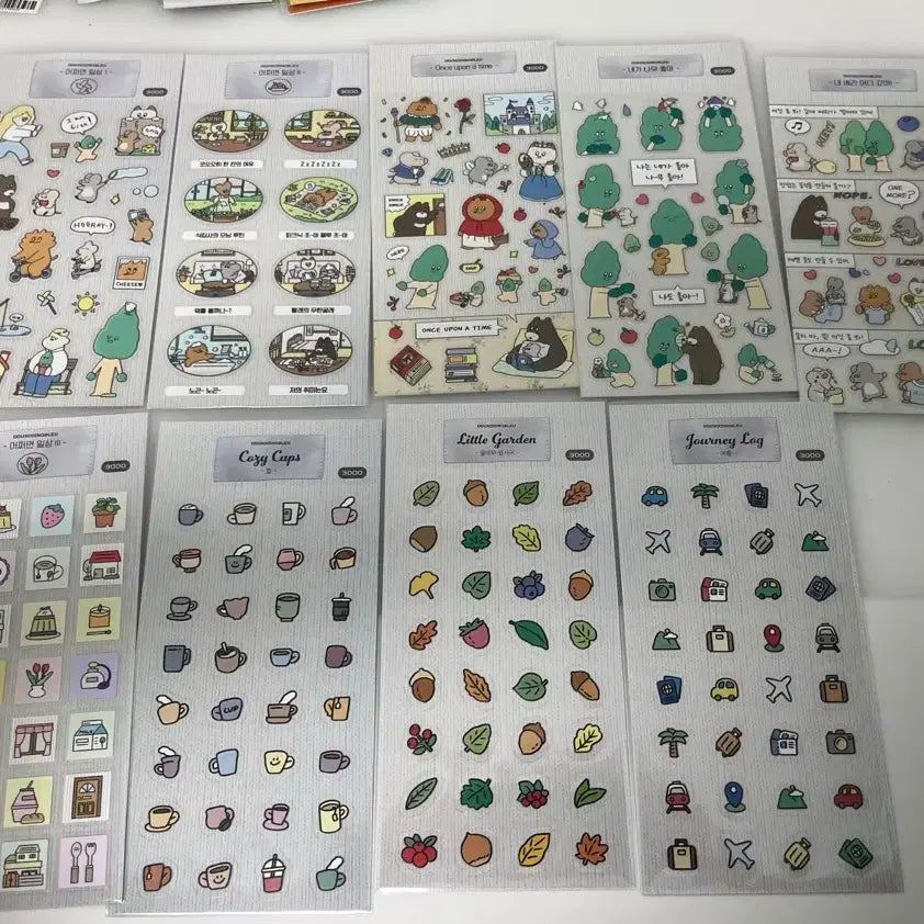 [BUNJANG] Dolkong Blue Seal Sticker Bundle / [다꾸처분] 돌콩블루 씰스티커 일괄 판매