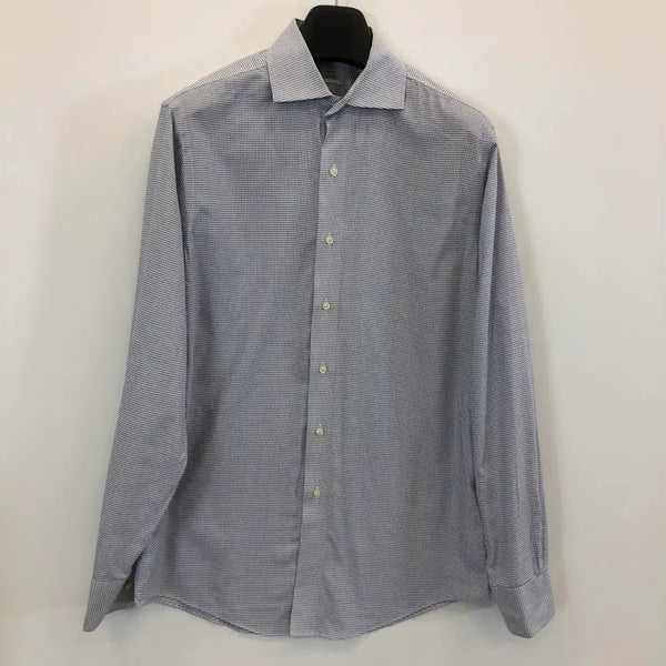 [BUNJANG] Brooks Brothers Regent Non-Iron Gingham Shirt Blue Cotton 100 / 브룩스브라더스 리젠트 논아이론 깅엄셔츠 100