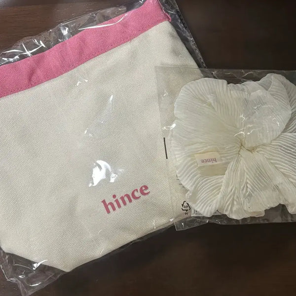 [BUNJANG] Hince Tote Bag & Scrunchie Bundle Set / 힌스 토트백&스크런치 일괄