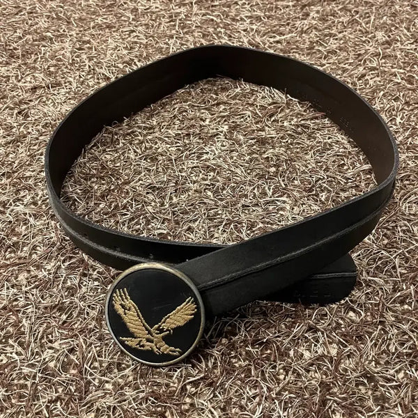 [BUNJANG] Diesel Eagle Buckle Leather Belt / 디젤 이글 버클 레더 벨트