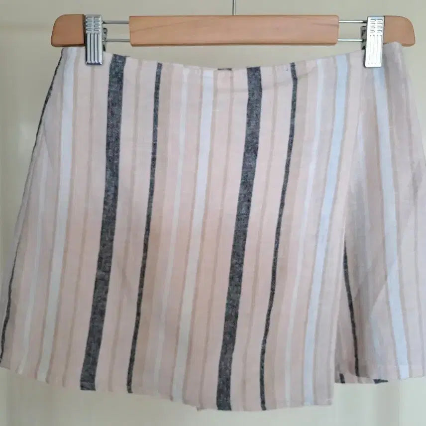 [BUNJANG] Striped Wrap Midi Skirt / 줄무늬 랩 스커트