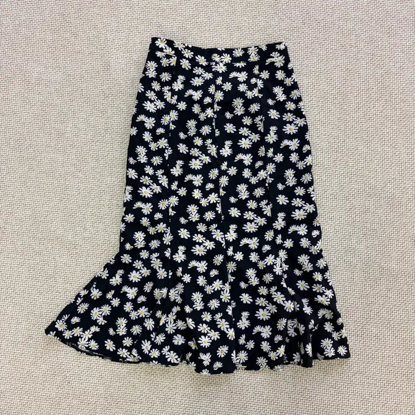 [BUNJANG] L QIQI Vintage Pattern Frill Skirt / L QIQI 빈티지 패턴 프릴 스커트 0724D2