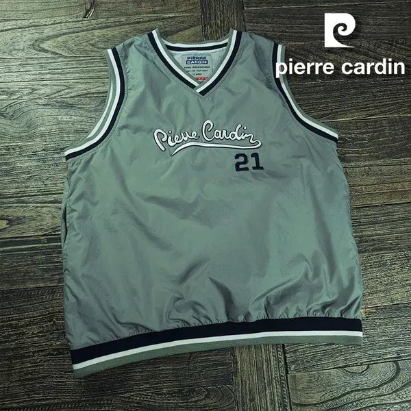 [BUNJANG] Pierre Cardin 90s Vintage V-Neck Warm-Up Vest / 피에르가르뎅 90s 빈티지 브이넥 웜업 베스트 조끼 조끼 M21829