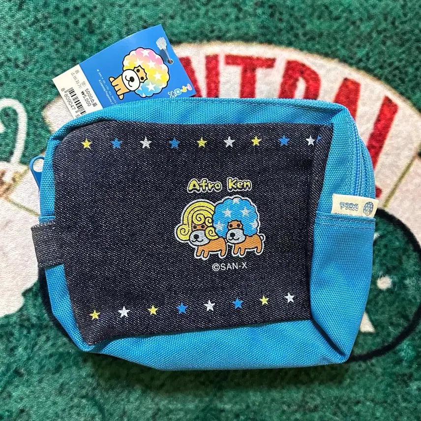 [BUNJANG] San-X Afro Ken Pouch / 고전문구 산엑스 아프로켄 파우치