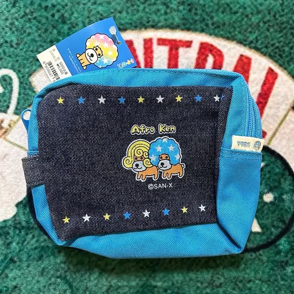 [BUNJANG] San-X Afro Ken Pouch / 고전문구 산엑스 아프로켄 파우치