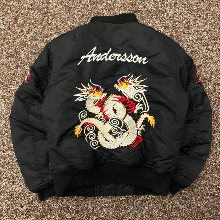 [BUNJANG] S.short x ANDERSSON BELL Dragon Sukajan Bomber Jacket / S 쇼트 X 앤더슨벨 드래곤 스카쟌 봄버 자켓