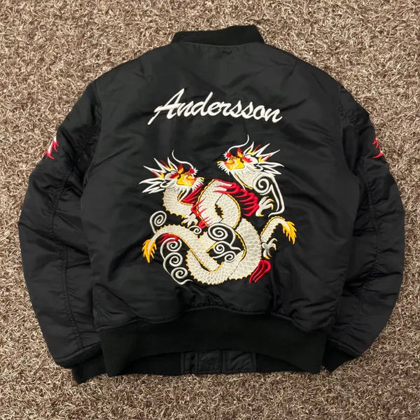 [BUNJANG] S.short x ANDERSSON BELL Dragon Sukajan Bomber Jacket / S 쇼트 X 앤더슨벨 드래곤 스카쟌 봄버 자켓
