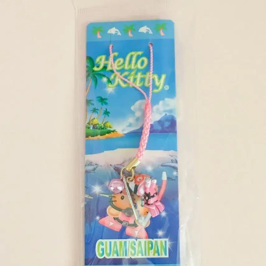 [BUNJANG] Sanrio Retro Classic Kitty Guam Saipan Snorkeling Costume Keyring Strap / 산리오 레트로 고전 키티 괌 사이판 스노쿨링 코스튬 키링 스트랩