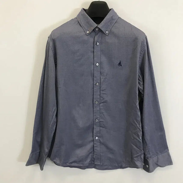 [BUNJANG] Beanpole Oxford Chambray Solid Blue Shirt Men's 105 / 빈폴 옥스포드 솔리드 샴브레이블루셔츠 [남성105]