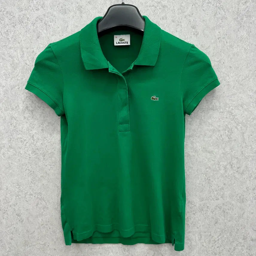 [BUNJANG] Lacoste Women's Short Sleeve Polo T-Shirt Size XS / 85 라코스테 여자 반팔 카라티