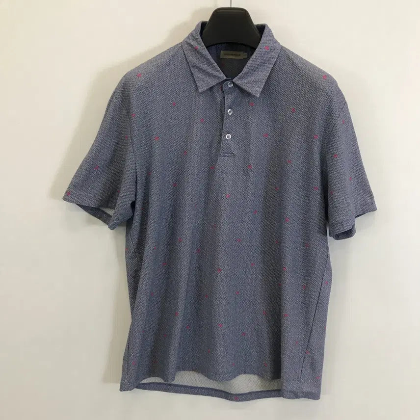 [BUNJANG] Club Cambridge Seersucker Short Sleeve Coolmax Collar T-Shirt / 클럽캠브릿지 시어서커 반팔 쿨맥스카라티 [110]