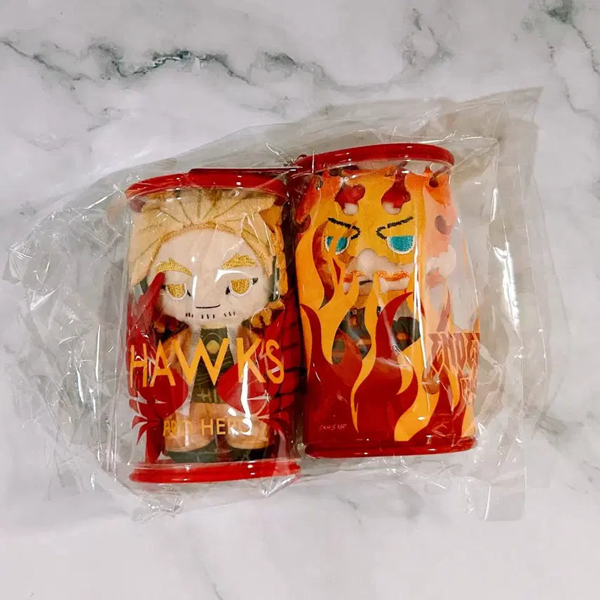 [BUNJANG] My Hero Academia Hawks & Endeavor Jump Shop Nui Can Bundle Set / 히로아카 호크스, 엔데버 점프샵 누이캔 캔누이 일괄