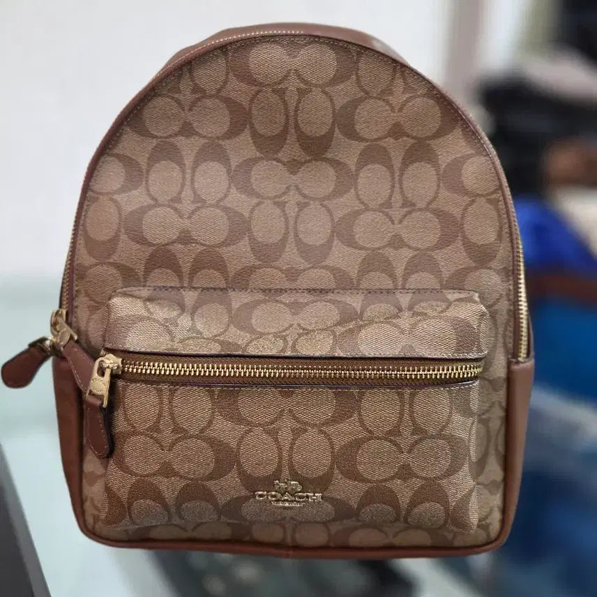 [BUNJANG] Coach Brown Backpack / 코치 백팩 브라운