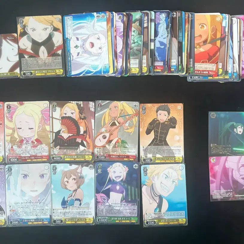 [BUNJANG] Weiss Schwarz Re:Zero Season 3 Opened Normal Tower & R/PR Parts Bundle / 바이스 Re:제로 3기 개봉분 노말 타워 및 R/PR 파츠 일괄 판매합니다.