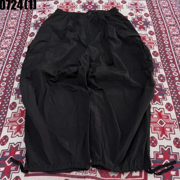 [BUNJANG] Vintage Wide Cargo Pants Black / 빈티지 와이드 조거 바지 블랙