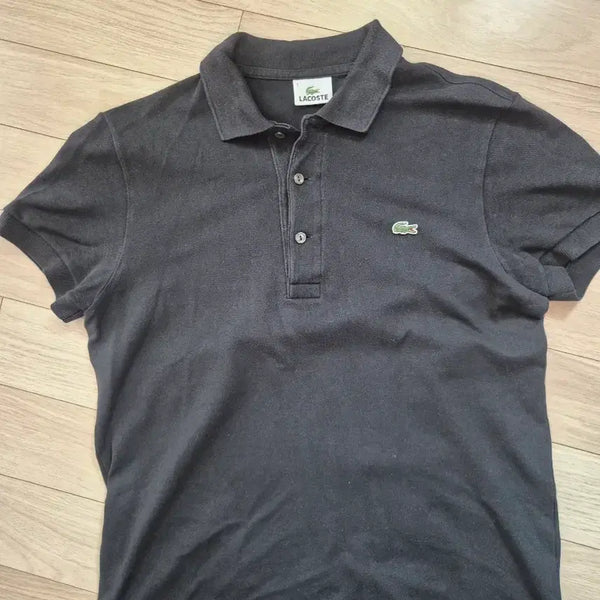 [BUNJANG] Lacoste Pique Polo Shirt Black / 라코스테 카라티 블랙(95)