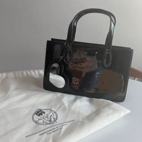 [BUNJANG] The Aperture Enamel Shoulder Bag (Black) / 디애퍼처 가방(애나멜)