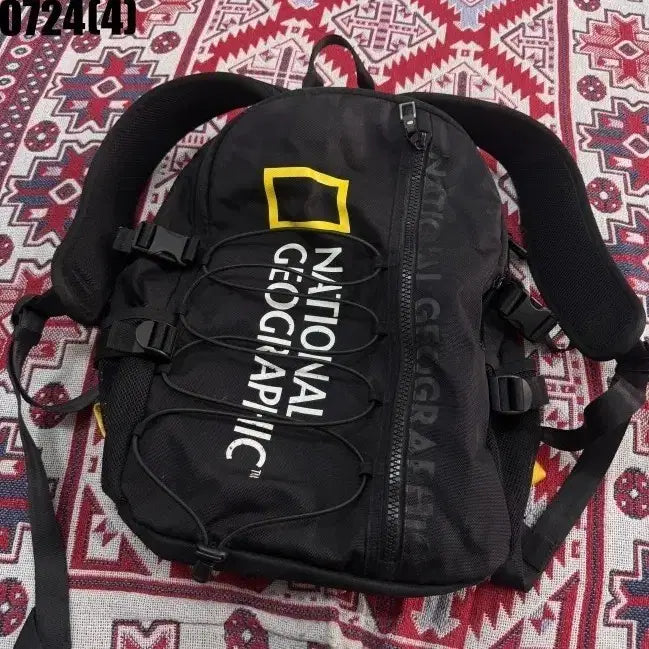 [BUNJANG] National Geographic Backpack Black 0724 / 내셔널 지오그래픽 백팩 블랙 0724