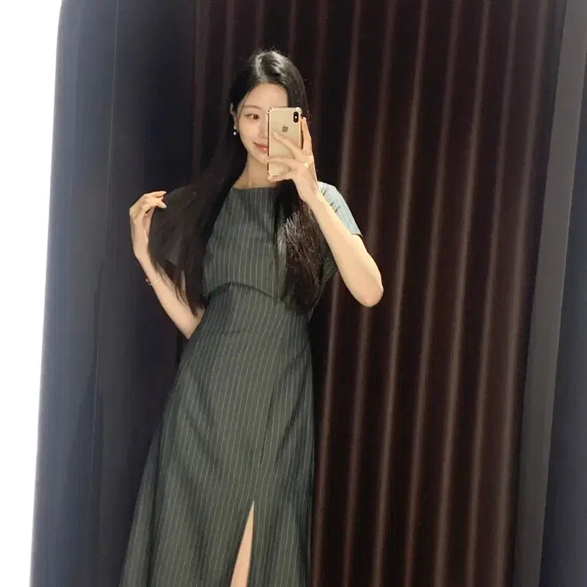 [BUNJANG] Lightme Formal Slit Dress / 라이트미 슬릿 포멀 원피스