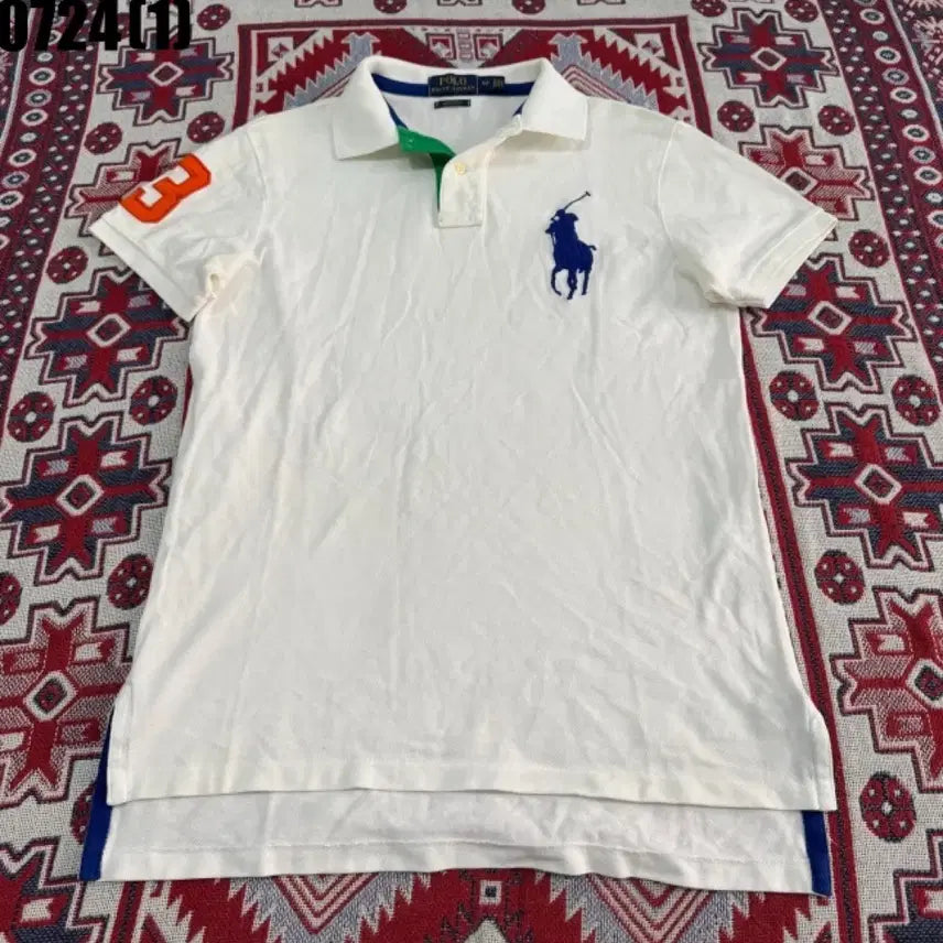 [BUNJANG] Polo Ralph Lauren Big Pony Short Sleeve Polo Shirt White / 폴로 랄프로렌 빅포니 반팔 카라티 화이트