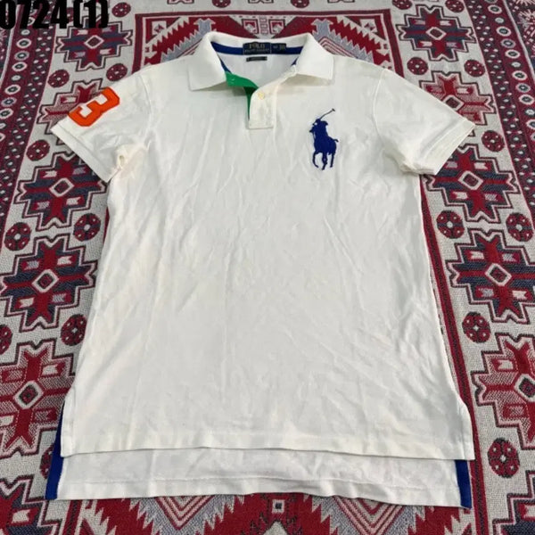 [BUNJANG] Polo Ralph Lauren Big Pony Short Sleeve Polo Shirt White / 폴로 랄프로렌 빅포니 반팔 카라티 화이트