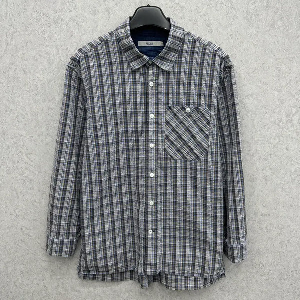 [BUNJANG] 100 Series Seersucker Shirt / 100 시리즈 남자 시어서커 셔츠