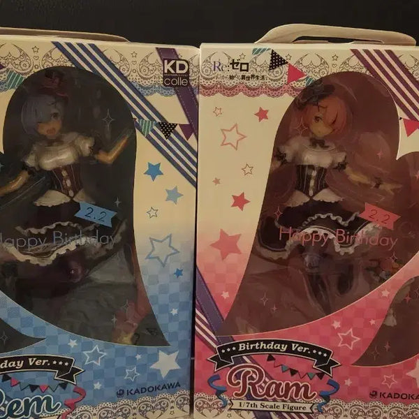 [BUNJANG] Re:Zero Ram & Rem Birthday Ver. 1/7 Scale Figure / 리제로 렘,람 피규어