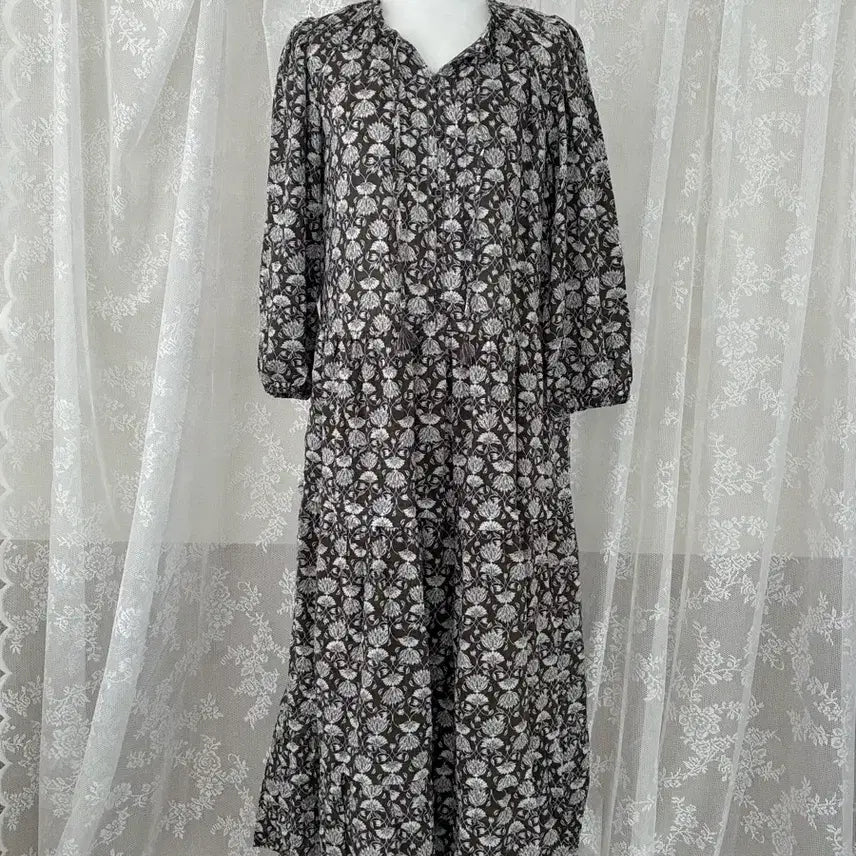 [BUNJANG] Thursday Island 23SS Floral Pattern Long Dress / S) 써스데이아일랜드 23ss 원피스