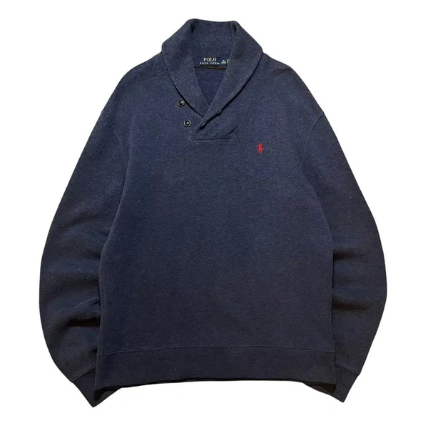 [BUNJANG] Polo Ralph Lauren Shawl Collar Cotton Knit - Size M / 폴로 랄프로렌 숄카라 코튼 니트