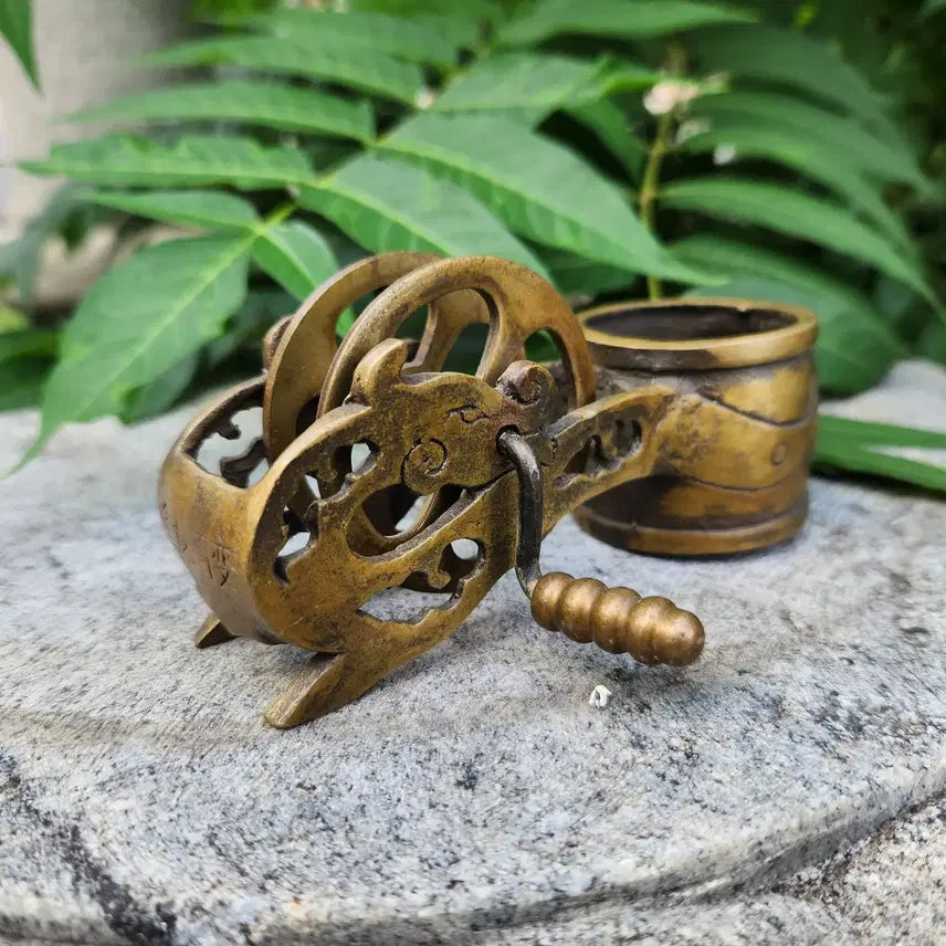 [BUNJANG] Brass Dragon Ink Line Tool / 2/황동 용먹줄통