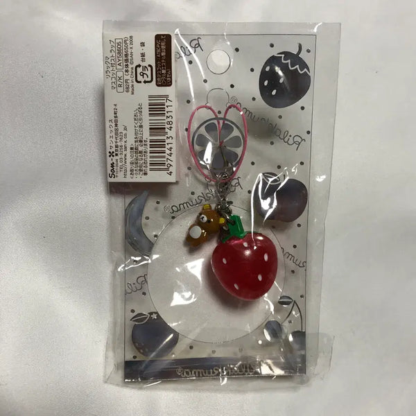 [BUNJANG] Rilakkuma Strawberry Mascot Strap / 리락쿠마 딸기 마스코트 스트랩
