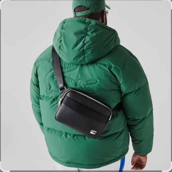 [BUNJANG] Lacoste Men's Crossbody Bag Black / 라코스테 남자크로스백 블랙