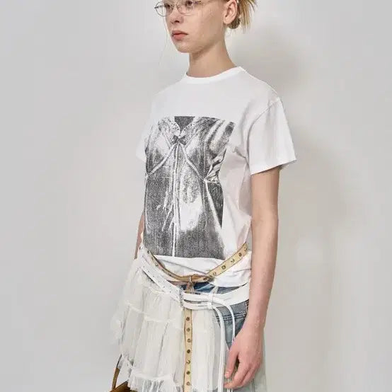[BUNJANG] Icdc tm RIBBON SLIP PRINT T-SHIRT / 엘씨디씨 Icdc tm RIBBON SLIP PRINT T-SHIRTS