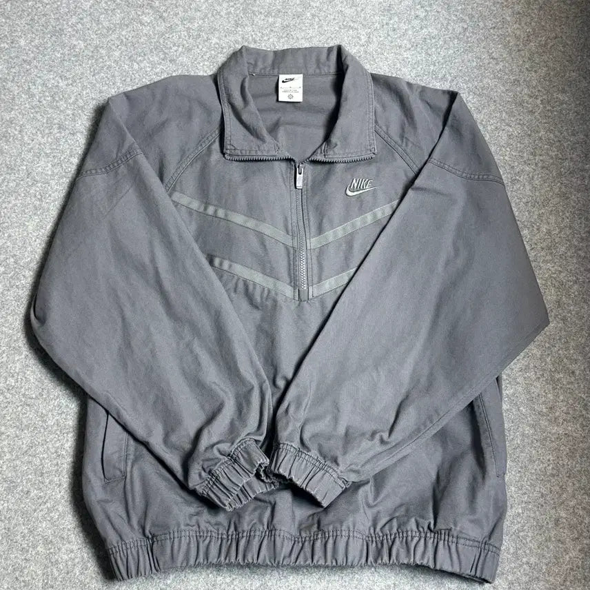 [BUNJANG] Nike Canvas Windrunner Half-Zip Smoked Grey M / 나이키 캠버스 윈드러너 하프집업 스모크 그레이 M