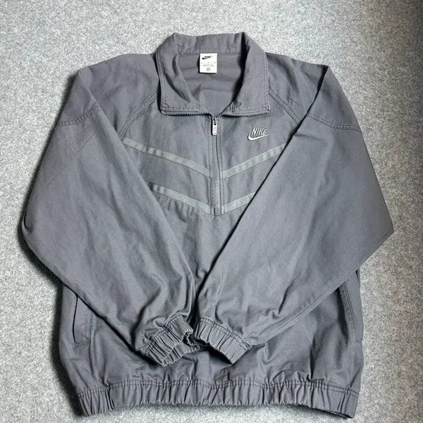 [BUNJANG] Nike Canvas Windrunner Half-Zip Smoked Grey M / 나이키 캠버스 윈드러너 하프집업 스모크 그레이 M