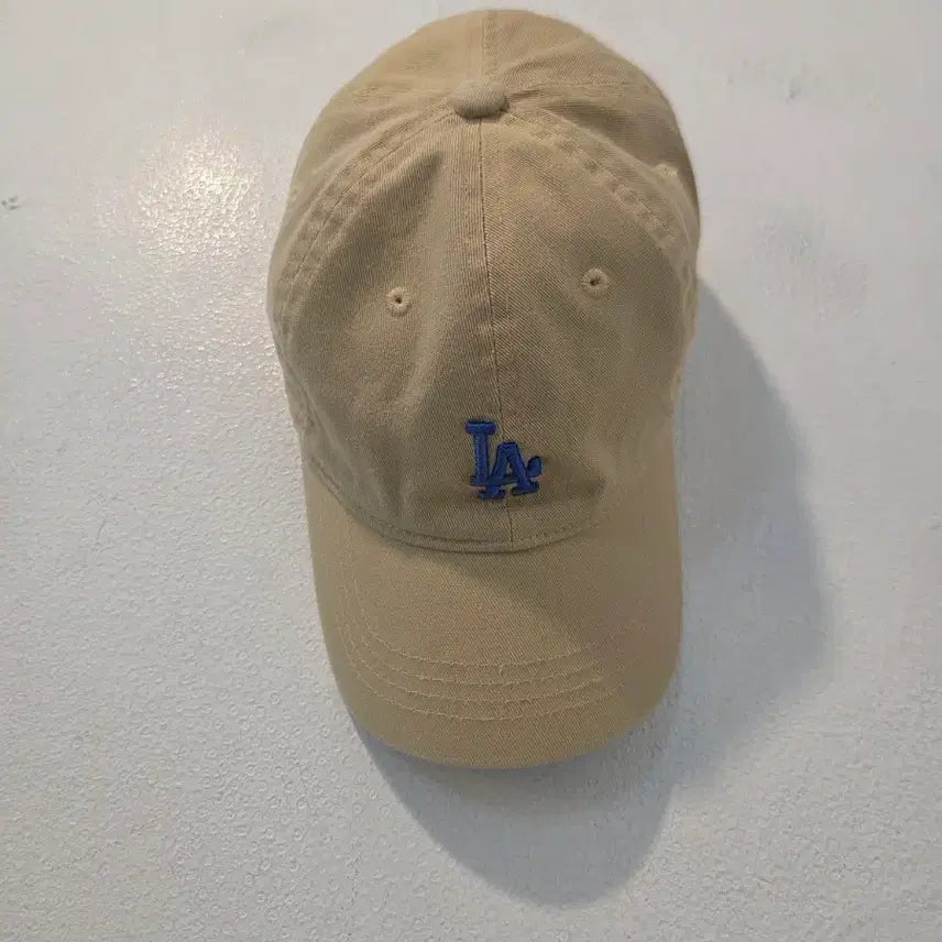 [BUNJANG] LA Dodgers Beige Cotton Baseball Cap / LA 다저스 베이지색 볼캡 가58