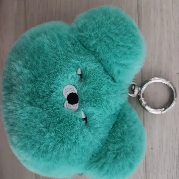 [BUNJANG] Dunkin' Wasabi Bear Pouch Keyring / 던킨 와사비베어 파우치 키링