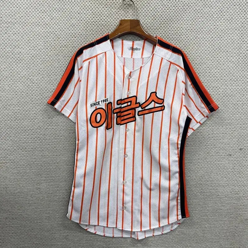 [BUNJANG] Hanwha Eagles Binggrae Jung Min-cheol Short Sleeve Baseball Jersey 95 / 한화 이글스 빙그레 정민철 야구 유니폼 반팔티 95 D09852