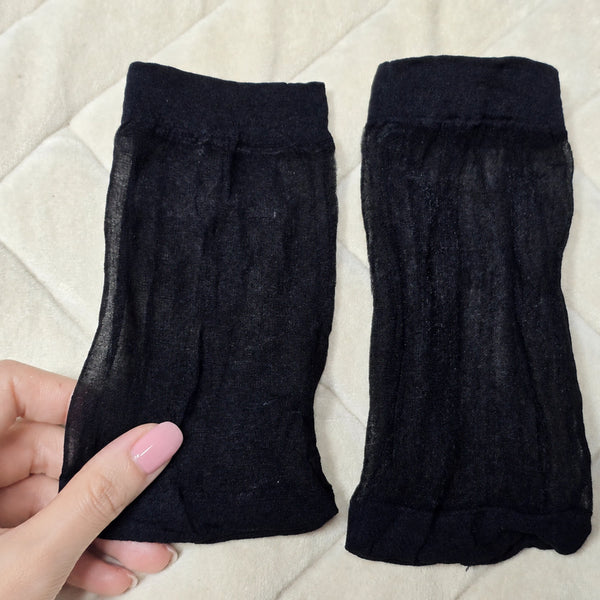 [BUNJANG] Women's Black Ankle Socks / 여성 발목 스타킹 양말 블랙 - 중고