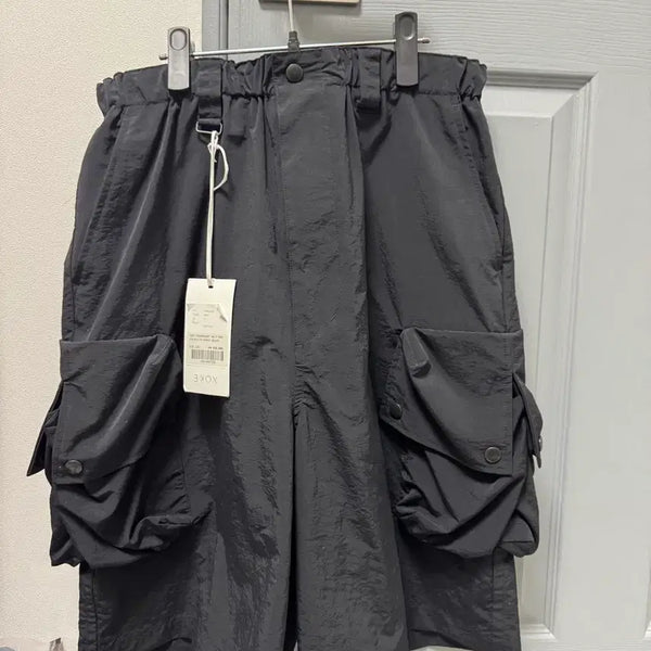 [BUNJANG] yoke Tokyo Nylon Utility Shorts Black Size 2 / 요크 yoke도쿄 나일론 블랙 유틸리티 쇼츠 2사이즈 안셀름 코모리
